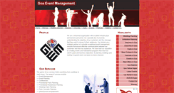 Desktop Screenshot of goaeventmanagement.com