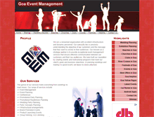 Tablet Screenshot of goaeventmanagement.com